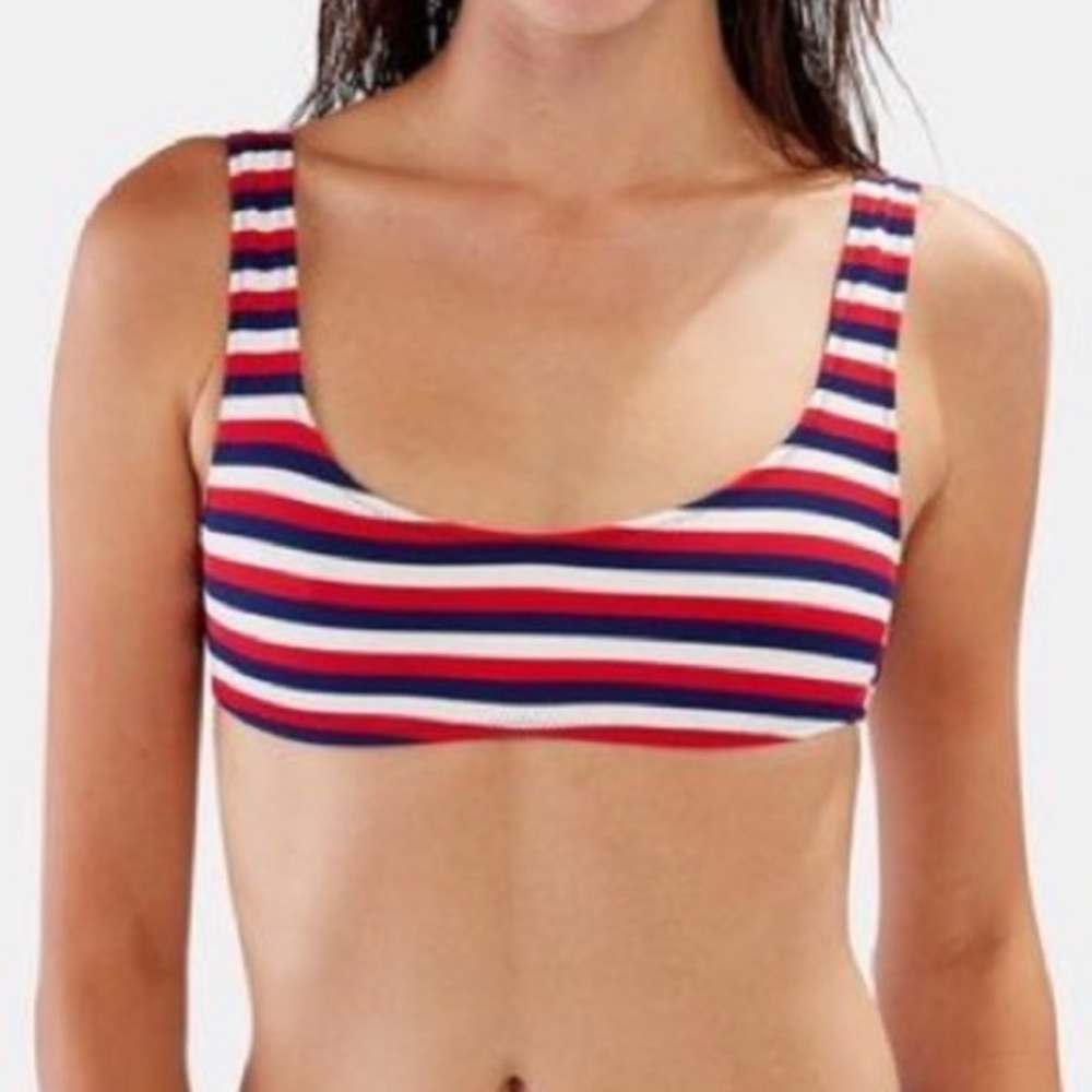 Solid & Striped Bikini Top